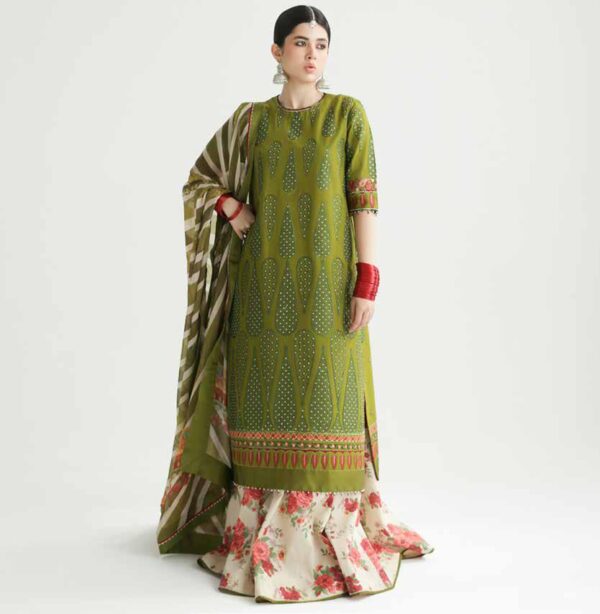 My Fashion Road Zara Shahjahan Lawn Unstitched Collection 2024 | MAHI 8B