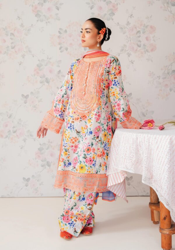 My Fashion Road Afrozeh The Floral Charm Unstitched Lawn Collection 2024 | Buttercup VI-06