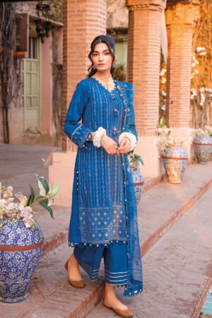 My Fashion Road Gul Ahmed Luxury Festive Eid Unstitched Collection 2024 | FE42027