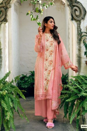 My Fashion Road Varsha Nora Festive Wear Linen Cotton Fancy Salwar Suit | Nora-04