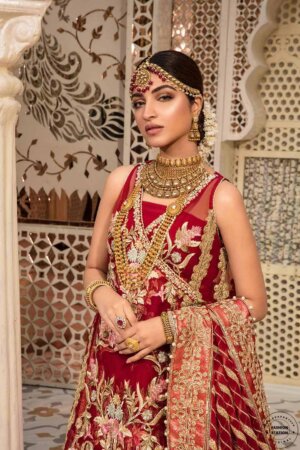 My Fashion Road Crimson Luxury Lawn by Saira Shakira Unstiched Collection 2024 |   Wedding Collection – 2A