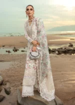 My Fashion Road Crimson Luxury Lawn by Saira Shakira Unstiched Collection 2024 |  4B