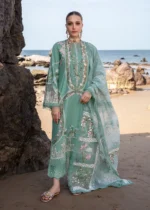 My Fashion Road Crimson Luxury Lawn by Saira Shakira Unstiched Collection 2024 | 6B