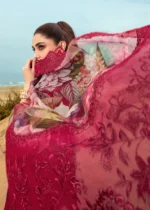 My Fashion Road Crimson Luxury Lawn by Saira Shakira Unstiched Collection 2024 |   3A