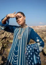 My Fashion Road Crimson Luxury Lawn by Saira Shakira Unstiched Collection 2024 |   D4 A