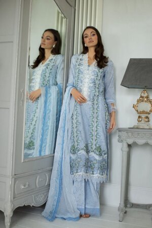 My Fashion Road Sobia Nazir Luxury Lawn 2024 Unstitched Suit | 13A