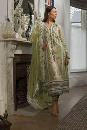 My Fashion Road Sobia Nazir Luxury Lawn 2024 Unstitched Suit | 14A