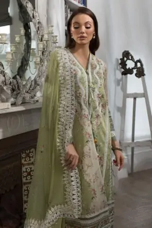 My Fashion Road Sobia Nazir Luxury Lawn 2024 Unstitched Suit | 14A