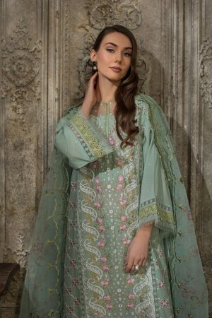 My Fashion Road Sobia Nazir Luxury Lawn 2024 Unstitched Suit | 1A