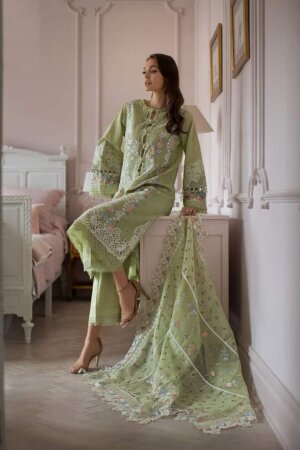 My Fashion Road Sobia Nazir Luxury Lawn 2024 Unstitched Suit | 4A