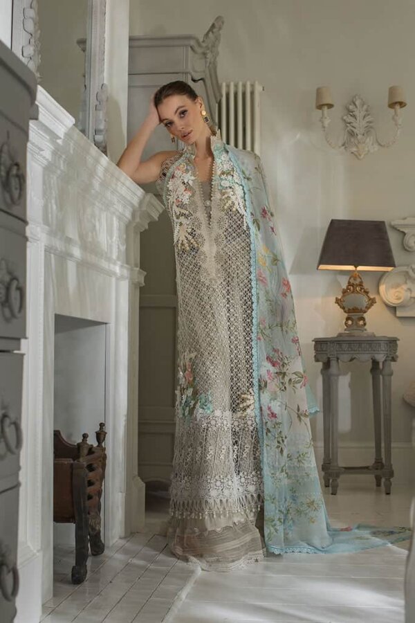 My Fashion Road Sobia Nazir Luxury Lawn 2024 Unstitched Suit | 7A