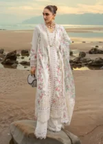 My Fashion Road Crimson Luxury Lawn by Saira Shakira Unstiched Collection 2024 |  4B