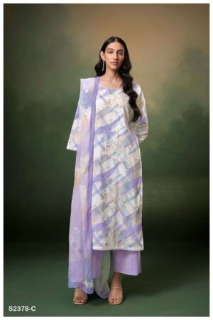 My Fashion Road Ganga Eylo Unstitched Ladies Cotton Suit Collection | S2378-C