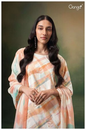 My Fashion Road Ganga Eylo Unstitched Ladies Cotton Suit Collection | S2378-D