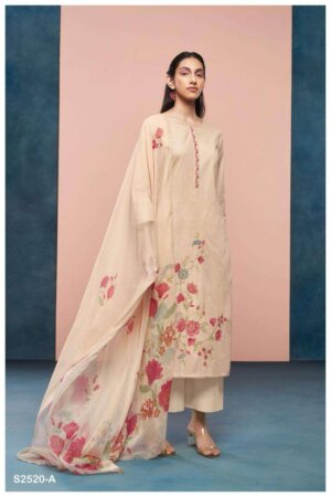 My Fashion Road Ganga Havishaa Fancy Unstitched Cotton Suit | S2520-A
