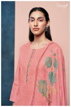 My Fashion Road Ganga Havishaa Fancy Unstitched Cotton Suit | S2520-B
