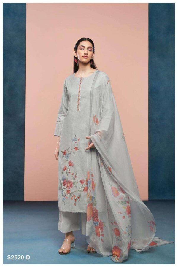 My Fashion Road Ganga Havishaa Fancy Unstitched Cotton Suit | S2520-D