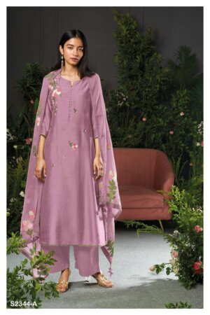 My Fashion Road Ganga Jessica Fancy Bemberg Silk Premium Ladies Dress | S2344-A