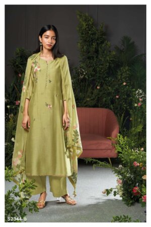 My Fashion Road Ganga Jessica Fancy Bemberg Silk Premium Ladies Dress | S2344-B