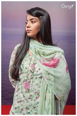My Fashion Road Ganga Solay Fancy Digital Print Cotton Ladies Salwar Suit | S2341-B