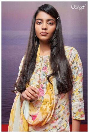 My Fashion Road Ganga Solay Fancy Digital Print Cotton Ladies Salwar Suit | S2341-C