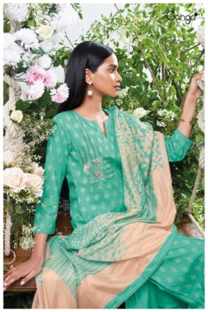 My Fashion Road Ganga Wilmer Printed Cotton Fancy Salwar Kameez | S2412-C