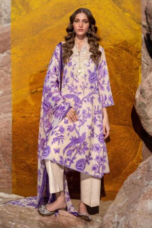 My Fashion Road Sana Safinaz Mahay Lawn Unstitched Collection 2024 | 01B