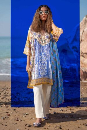 My Fashion Road Sana Safinaz Mahay Lawn Unstitched Collection 2024 | 3A