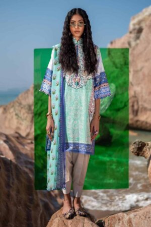 My Fashion Road Sana Safinaz Mahay Lawn Unstitched Collection 2024 | 3B