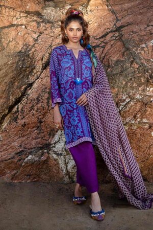 My Fashion Road Sana Safinaz Mahay Lawn Unstitched Collection 2024 | 10B