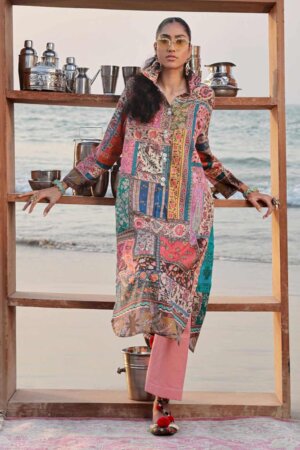 My Fashion Road Sana Safinaz Mahay Lawn Unstitched Collection 2024 | 14A