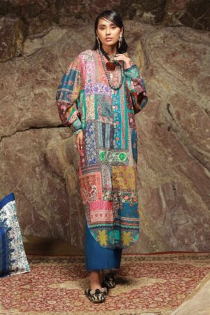 My Fashion Road Sana Safinaz Mahay Lawn Unstitched Collection 2024 | 14B
