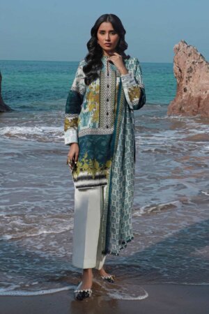 My Fashion Road Sana Safinaz Mahay Lawn Unstitched Collection 2024 | 15A