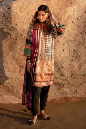 My Fashion Road Sana Safinaz Mahay Lawn Unstitched Collection 2024 | 24A