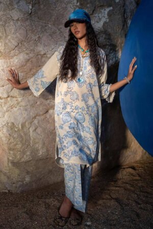 My Fashion Road Sana Safinaz Mahay Lawn Unstitched Collection 2024 | 25B