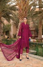My Fashion Road Maria.b Lawn Voyage Luxe Unstitched Collection 2024 | 9B