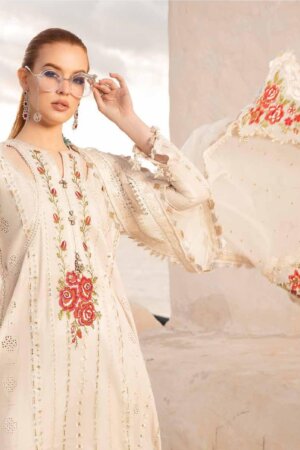 My Fashion Road Maria.b Lawn Voyage Luxe Unstitched Collection 2024 | 12A