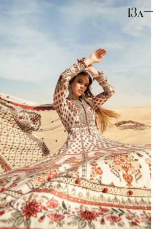 My Fashion Road Maria.b Lawn Voyage Luxe Unstitched Collection 2024 | 13A