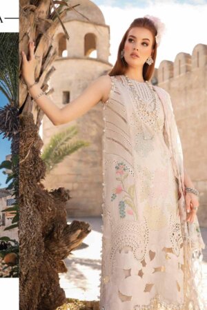 My Fashion Road Maria.b Lawn Voyage Luxe Unstitched Collection 2024 | 7A