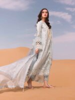 My Fashion Road Qalamkar Chikankari Eid Edit Unstitched Lawn Suit 2024 | KM-06