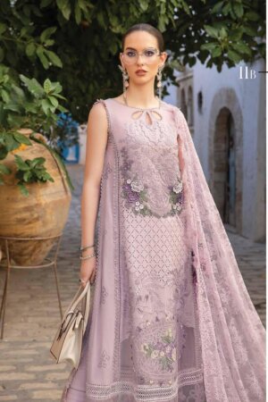 My Fashion Road Maria.b Lawn Voyage Luxe Unstitched Collection 2024 | 11B