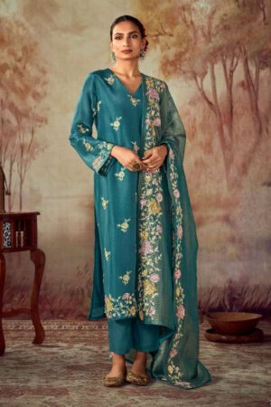 My Fashion Road Kimora Heer Shahi Pure Russian Silk Designer Ladies Suit | 2183