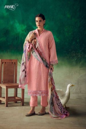 My Fashion Road Kimora Heer Tareef Designer Muslin Suit | 9273