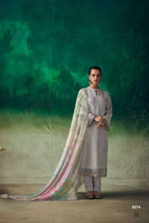 My Fashion Road Kimora Heer Tareef Designer Muslin Suit | 9274