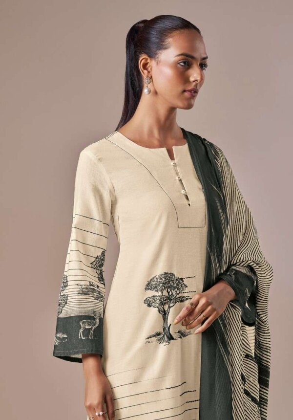 My Fashion Road Omtex Acenza Exclusive Designs Linen Cotton Ladies Suit | 5191-A