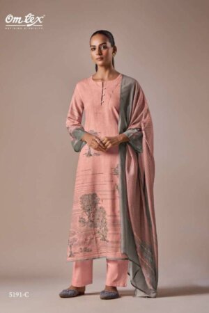My Fashion Road Omtex Acenza Exclusive Designs Linen Cotton Ladies Suit | 5191-C