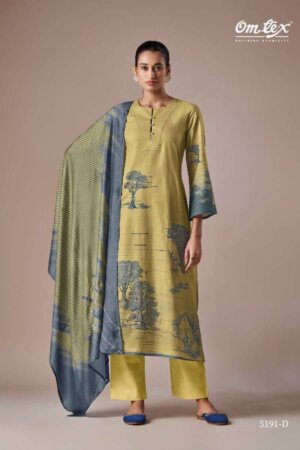 My Fashion Road Omtex Acenza Exclusive Designs Linen Cotton Ladies Suit | 5191-D