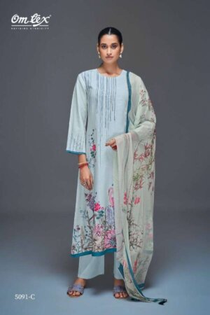 My Fashion Road Omtex Ada Digital Print Exclusive Cotton Suit | 5091-C