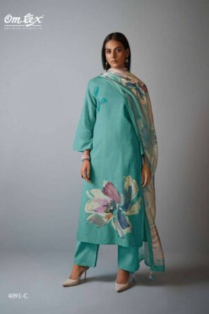 My Fashion Road Omtex Catalina Designer Cotton Linen Suit | 4091-C