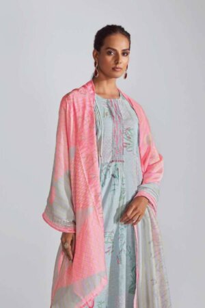 My Fashion Road Omtex Geet Muslin Linen Exclusive Ladies Suit | 5021-B